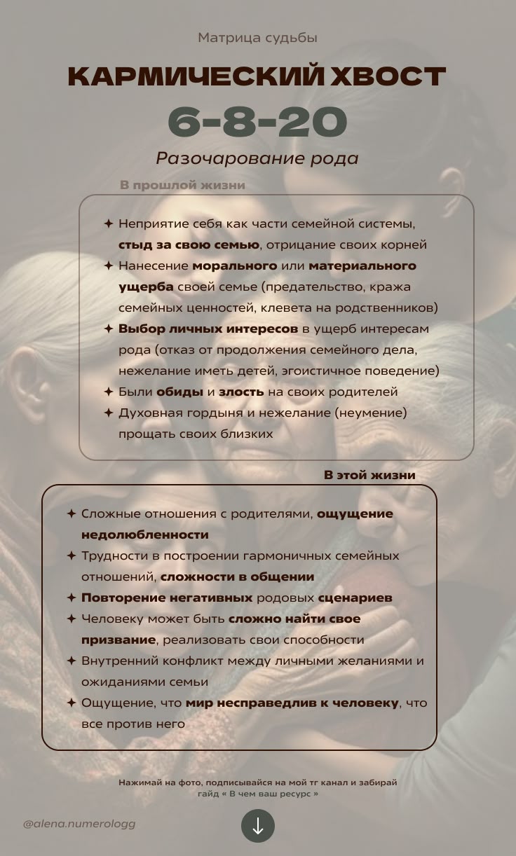 Кармический хвост 20